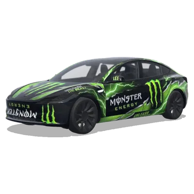 Monster Energy (monster energy drink) – оклейка Tesla Model 3