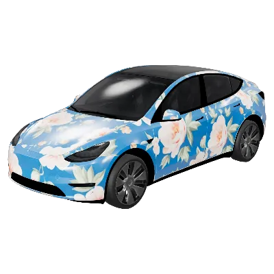 Tizzy Garden – Tesla Model Y wrap