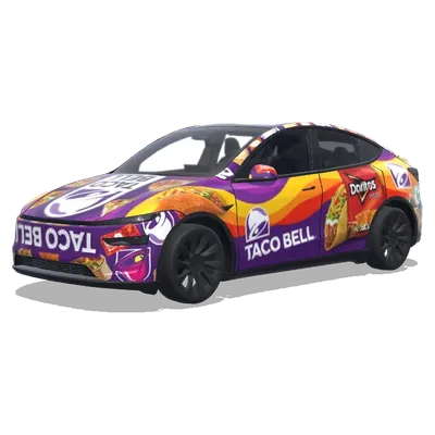 Taco Bell (tacobell) – Tesla Model Y Wrap