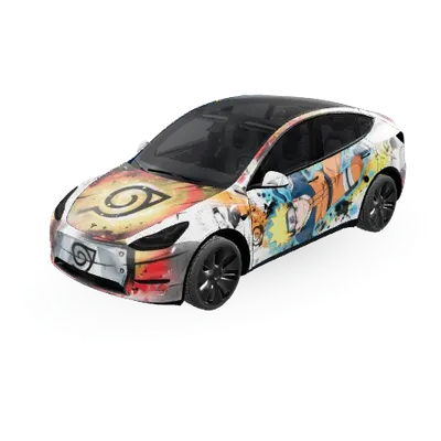 Naruto – Tesla Model Y Wrap