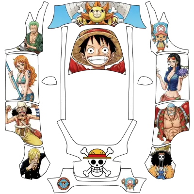 海賊王（Onepiece） – 特斯拉 Model Y 塗裝