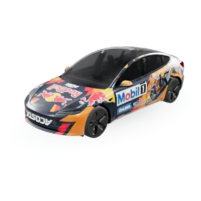 红牛速度者 – 特斯拉 Model 3 涂装