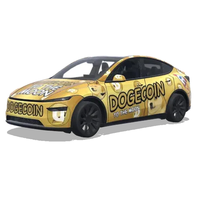 Dogecoin – Tesla Model Y wrap