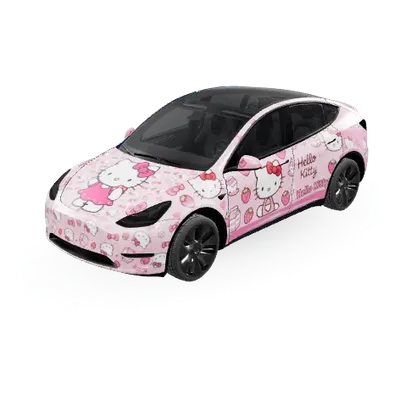 Hello Kity – Tesla Model Y wrap