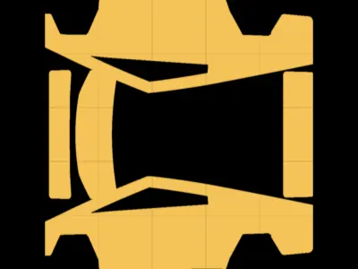 Golden Hour Glow – Tesla Cybertruck wrap