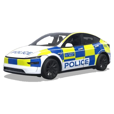 UK Police Style (英国警车风格) – Tesla Model Y wrap