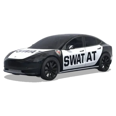 SWAT Matte Black – Tesla Model 3 wrap