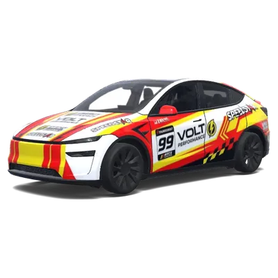 Rennsport-Lackierung – Tesla Model Y Wrap