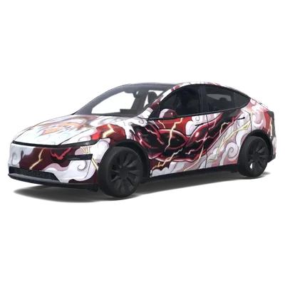 緋紅齒輪5 路飛 – 特斯拉 Model Y 塗裝