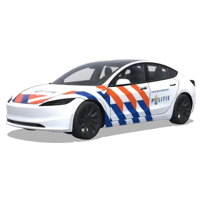 Police néerlandaise (Dutch police) – covering Tesla Model 3