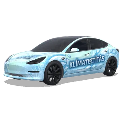 Klimaanlage (KLÍMATISZTÍTÁS) – Tesla Model 3 Wrap