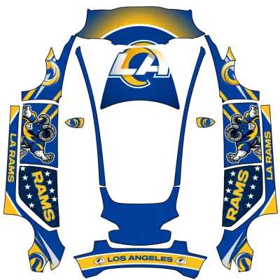 LA Rams Football – covering Tesla Model 3