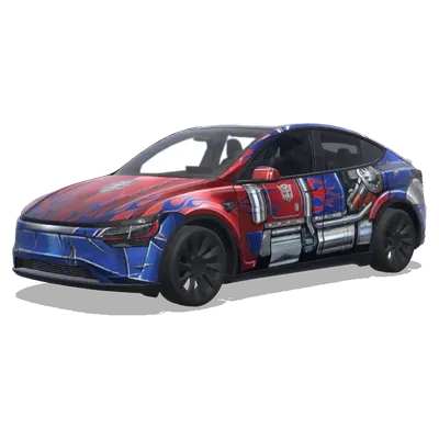 Optimus prime – Tesla Model Y wrap