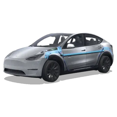 バック・トゥ・ザ・フューチャー デロリアン – テスラ Model Y ラッピング