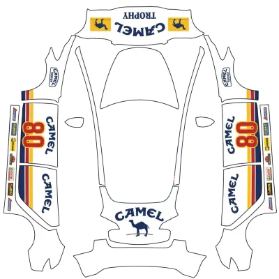 Camel Racing (Camel racing) – Tesla Model 3 Wrap