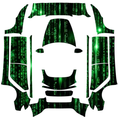 駭客帝國（Matrix） – 特斯拉 Model 3 塗裝