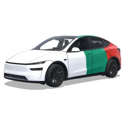 Флаг Болгарии (Bulgarian flag style) – оклейка Tesla Model Y