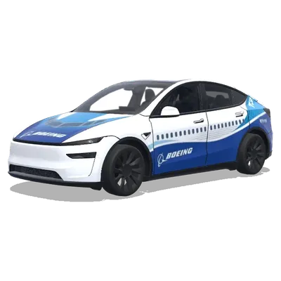 보잉 737-800 스타일 – 테슬라 Model Y 랩핑