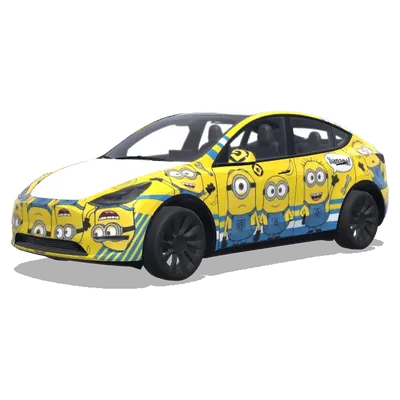 Миньоны (设计已大眼萌小黄人为主题的) – оклейка Tesla Model Y
