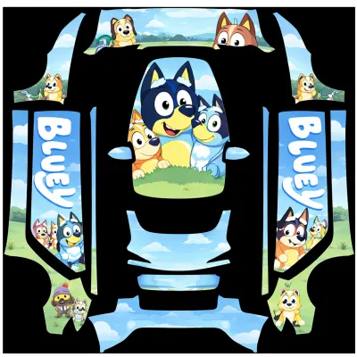 Bluey (bluey) – оклейка Tesla Model 3