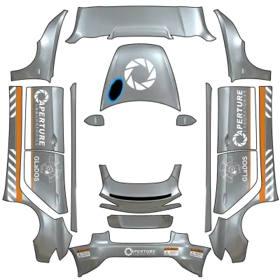 アパーチャーサイエンス (Aperture Science) – テスラ Model 3 ラッピング