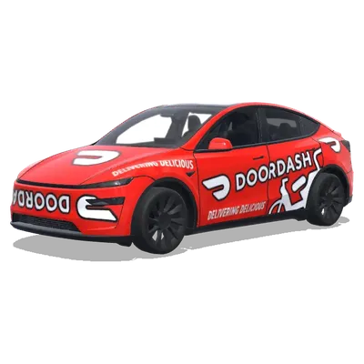 도어대시 (doordash car) – 테슬라 Model Y 랩핑