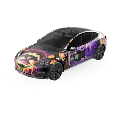 Halloween – covering Tesla Model 3