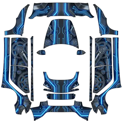 Cybernetic Core – Tesla Model 3 Wrap