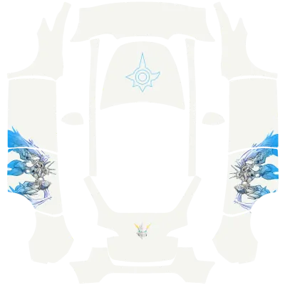 オメガモン 慈悲モード (Omegamon Merciful Mode) – テスラ Model Y ラッピング