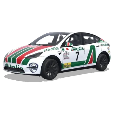 Lancia Stratos Rally 1974 (lanciastratosrally1974montecarlo) – оклейка Tesla Model Y