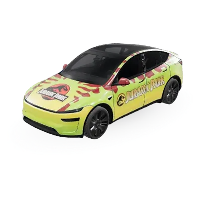 侏羅紀公園（Jurassic Park 1_ TOUR_MY_2025） – 特斯拉 Model Y 塗裝