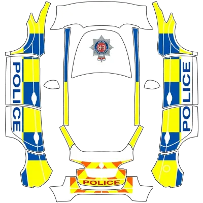 영국 경찰 (Uk police) – 테슬라 Model Y 랩핑
