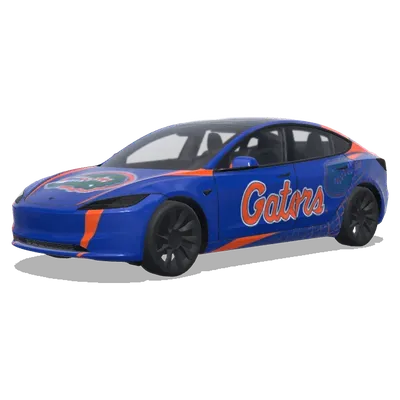 佛罗里达大学短吻鳄（Florida Gators） – 特斯拉 Model 3 涂装
