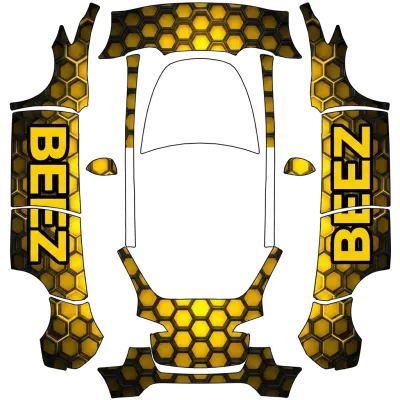 쿰라 비즈 (Kumla Beez) – 테슬라 Model Y 랩핑