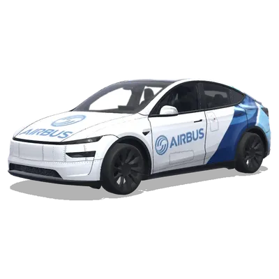 airbus – Tesla Model Y wrap