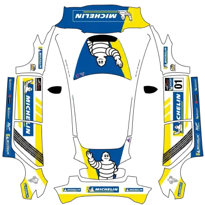 미쉐린 레이싱 (Michelin racing) – 테슬라 Model 3 랩핑