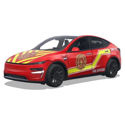 消防救援紅 – 特斯拉 Model Y 塗裝
