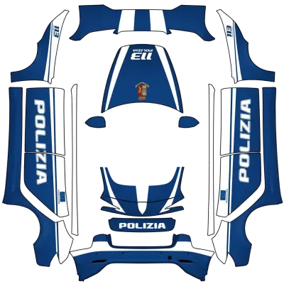 義大利警車（Polizia italian car） – 特斯拉 Model 3 塗裝