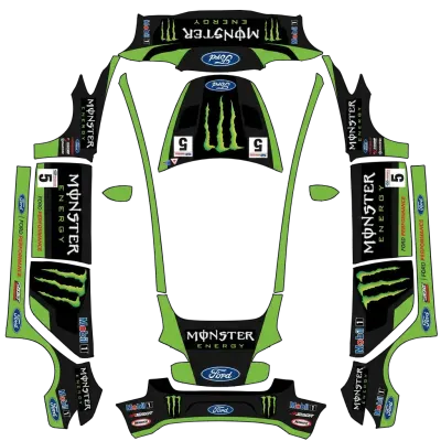 몬스터 에너지 레이싱 (Monster Energy racing) – 테슬라 Model 3 랩핑