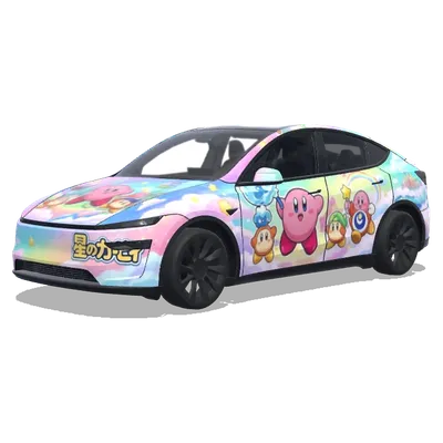 Kirby (星之卡比) – Tesla Model Y Wrap