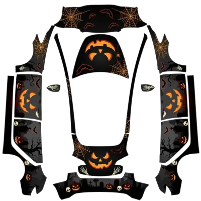暗黑萬聖節南瓜（Dark Halloween Pumpkin） – 特斯拉 Model 3 塗裝