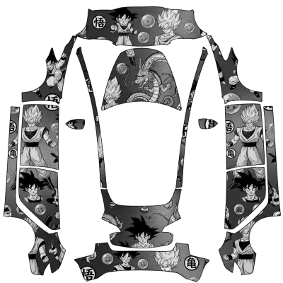 Dragon Ball Z (DBZ) – Tesla Model 3 Wrap
