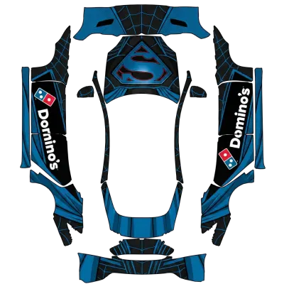 Superman Domino's (Superman Domino's.) – covering Tesla Model S