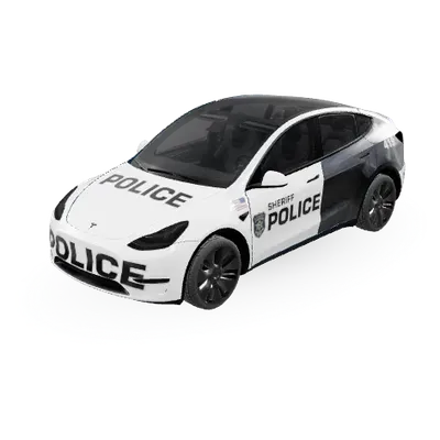 Полиция США (Police USA) – оклейка Tesla Model Y