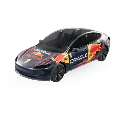 Red Bull (Redbull) – оклейка Tesla Model 3