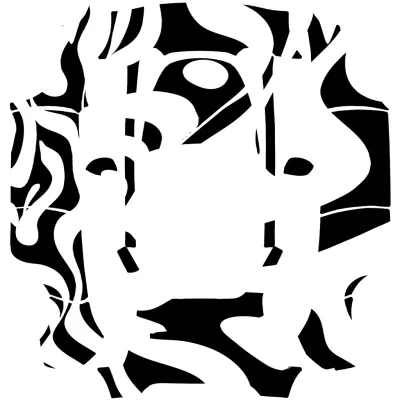 Abstrait N&B (Abstract B&W) – covering Tesla Model Y