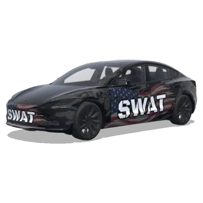 SWAT Звезды и полосы (SWAT with the Stars and the Stripes) – оклейка Tesla Model 3