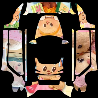 버터베어 디자인2 (ButterBearThailand_model3 Design2) – 테슬라 Model 3 랩핑