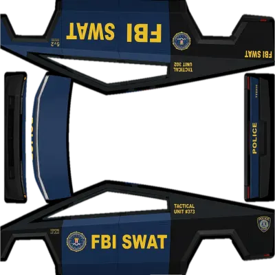 FBI Mitte (fbi mid) – Tesla Cybertruck Wrap