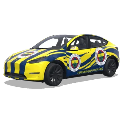 Фенербахче (Fenerbahçe spor kulübü design - colors and amblem) – оклейка Tesla Model Y